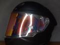 Helm KYT TT Course Black Doff Size M Include Visor Iridium Green Blue Bekas - Bekasi