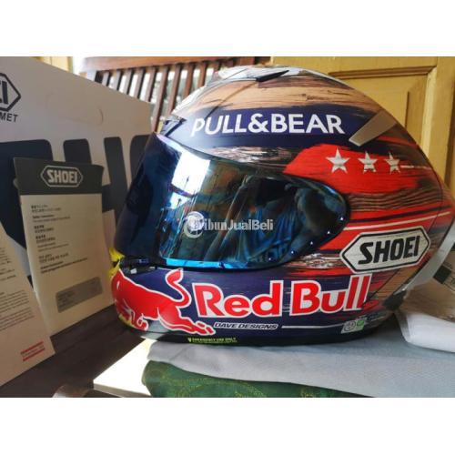 shoei helmet red bull