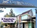 Rumah CitraSun Garden Jogja 2 lantai Jl Solo Km 10. Luas tanah 162 m2 keamanan 24 jam