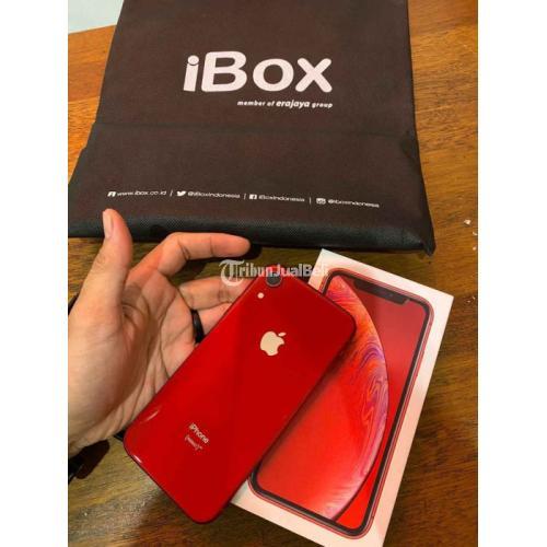 HP iPhone XR 128GB Red Fullset Ex iBox Bekas Original Harga Nego di