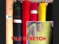bahan kain tile / tille / tule polos stretch/ spandex tinggi 1,5 meter - 1 hitam