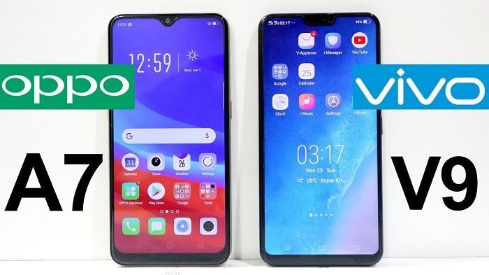 Bandingkan HP Harga 3 Jutaan: Vivo V9 vs Oppo A7, Mana Yang Lebih Oke