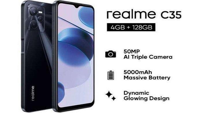 Realme C35, HP dengan Kamera 50 MP yang Dibanderol Rp 2 Jutaan, Ini Spesifikasinya